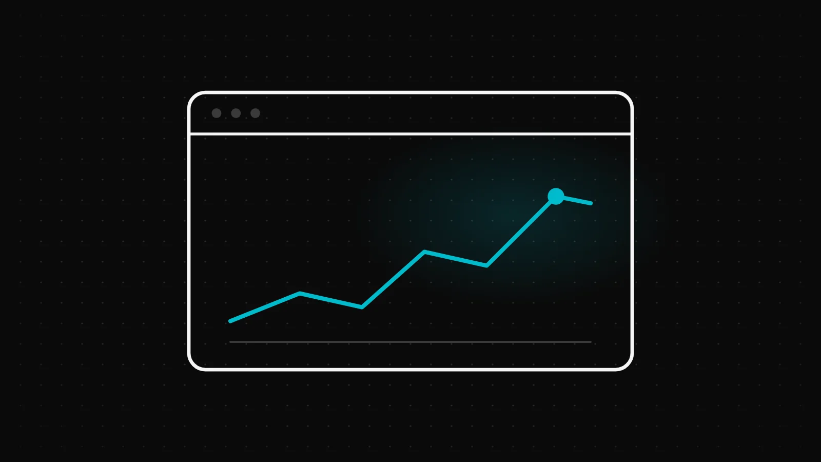 Browserfenster mit steigender Kurve – Symbolbild Tracking